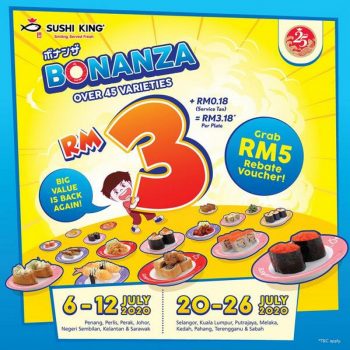 Sushi-King-Bonanza-Promotion-350x350 - Beverages Food , Restaurant & Pub Johor Kedah Kelantan Kuala Lumpur Melaka Negeri Sembilan Pahang Penang Perak Perlis Promotions & Freebies Putrajaya Sabah Sarawak Selangor Terengganu 