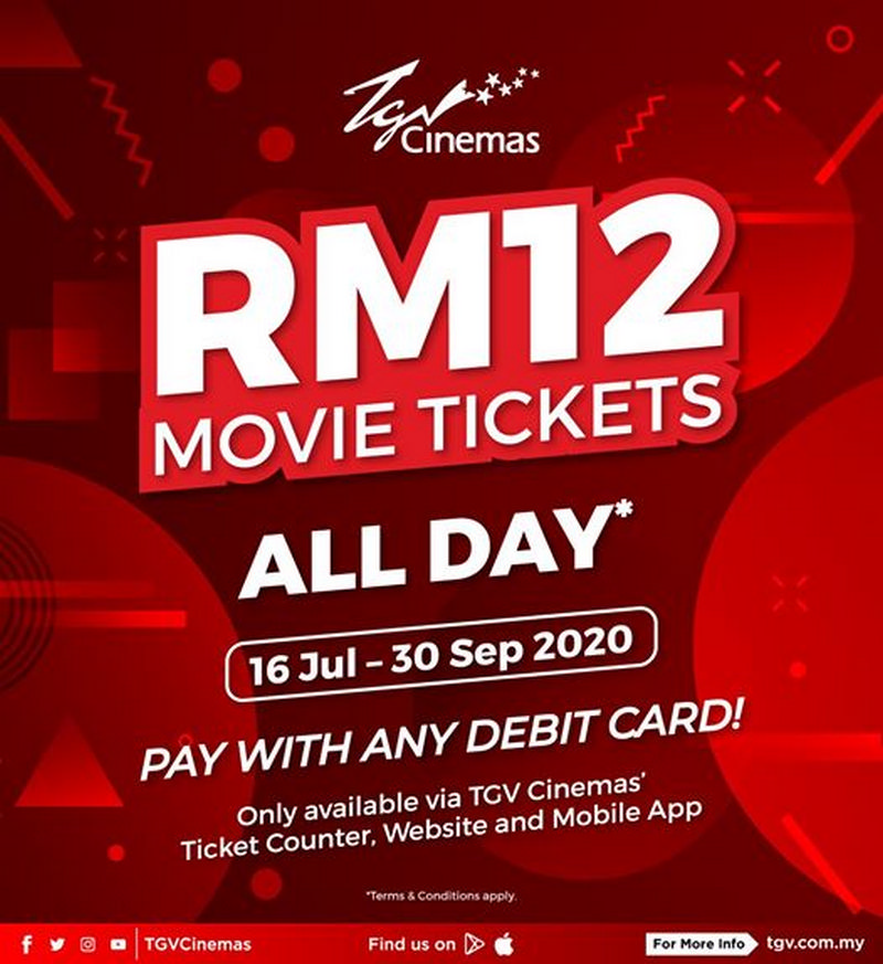 16 Jul 30 Sep 2020 Tgv Cinemas Movie Tickets Promo With Debit Card