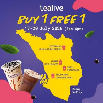 Tealive-Buy-1-Free-1-July-Promotion-350x350 - Beverages Food , Restaurant & Pub Johor Kedah Kelantan Kuala Lumpur Melaka Negeri Sembilan Pahang Penang Perak Perlis Promotions & Freebies Putrajaya Selangor Terengganu 