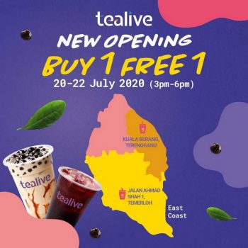 Tealive-Buy-1-Free-1-Promotion-at-Pantai-Timur-Outlet-350x350 - Beverages Food , Restaurant & Pub Kelantan Promotions & Freebies Terengganu 