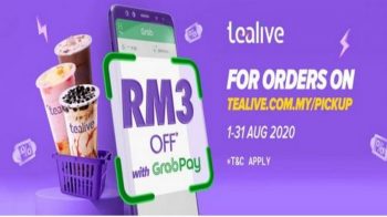 Tealive-Grabpay-Promo-350x196 - Beverages Food , Restaurant & Pub Johor Kedah Kelantan Kuala Lumpur Melaka Negeri Sembilan Online Store Pahang Penang Perak Perlis Promotions & Freebies Putrajaya Sabah Sarawak Selangor Terengganu 