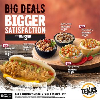 Texas-Chicken-Big-Deals-Bigger-Satisfaction-350x350 - Beverages Food , Restaurant & Pub Johor Kedah Kelantan Kuala Lumpur Melaka Negeri Sembilan Pahang Penang Perak Perlis Promotions & Freebies Putrajaya Sabah Sarawak Selangor Terengganu 