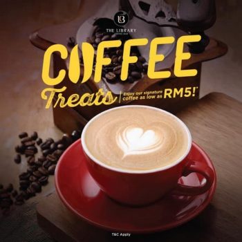 The-Library-Coffee-Bar-Coffee-Treats-350x350 - Beverages Food , Restaurant & Pub Promotions & Freebies Selangor 