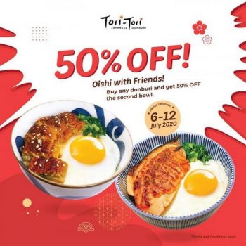 Tori-Tori-50-Off-Promo-350x350 - Beverages Food , Restaurant & Pub Johor Kedah Kelantan Kuala Lumpur Melaka Negeri Sembilan Pahang Penang Perak Perlis Promotions & Freebies Putrajaya Sabah Sarawak Selangor Terengganu 