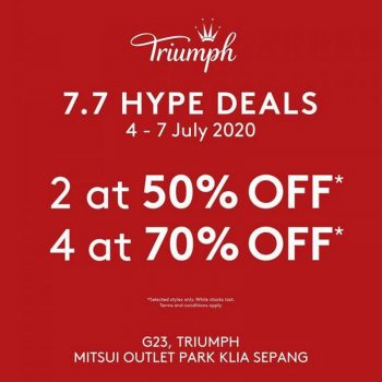 Triumph-7.7-Hype-Deals-Sale-at-Mitsui-Outlet-Park-350x350 - Fashion Lifestyle & Department Store Lingerie Malaysia Sales Selangor 
