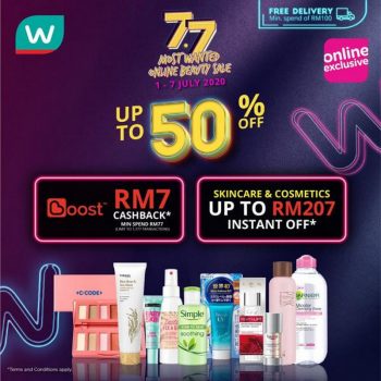 Watsons-7.7-Most-Wanted-Online-Beauty-Sale-1-350x350 - Beauty & Health Health Supplements Johor Kedah Kelantan Kuala Lumpur Malaysia Sales Melaka Negeri Sembilan Online Store Pahang Penang Perak Perlis Personal Care Putrajaya Sabah Sarawak Selangor Terengganu 