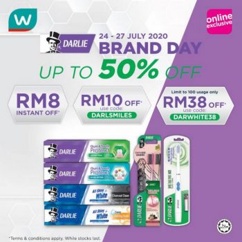 Watsons-Darlie-Brand-Day-Online-Sale-350x350 24-27 Jul 2020: Watsons Darlie Brand Day Online Sale