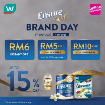 Watsons-Ensure-Gold-Brand-Day-Online-Sale-350x350 - Beauty & Health Health Supplements Johor Kedah Kelantan Kuala Lumpur Malaysia Sales Melaka Negeri Sembilan Online Store Pahang Penang Perak Perlis Personal Care Putrajaya Sabah Sarawak Selangor Terengganu 