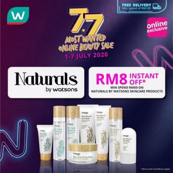 Watsons-Naturals-Products-7.7-Most-Wanted-Online-Beauty-Sale-350x350 - Beauty & Health Johor Kedah Kelantan Kuala Lumpur Malaysia Sales Melaka Negeri Sembilan Online Store Pahang Penang Perak Perlis Personal Care Putrajaya Sabah Sarawak Selangor Skincare Terengganu 