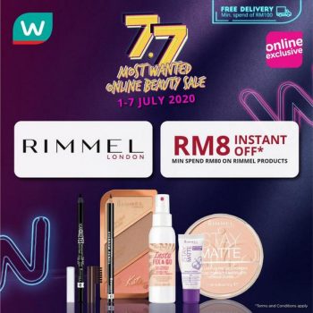 Watsons-Rimmel-7.7-Most-Wanted-Online-Beauty-Sale-350x350 - Beauty & Health Cosmetics Johor Kedah Kelantan Kuala Lumpur Malaysia Sales Melaka Negeri Sembilan Pahang Penang Perak Perlis Personal Care Putrajaya Sabah Sarawak Selangor Terengganu 