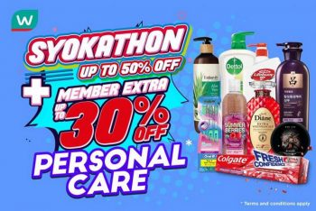 Watsons-Syokathon-Personal-Care-Sale-350x234 - Beauty & Health Health Supplements Johor Kedah Kelantan Kuala Lumpur Malaysia Sales Melaka Negeri Sembilan Online Store Pahang Penang Perak Perlis Personal Care Putrajaya Sabah Sarawak Selangor Terengganu 
