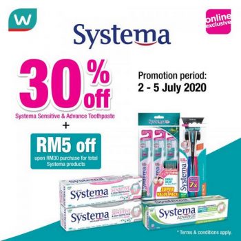 Watsons-Systema-30-off-Promotion-350x350 - Johor Kedah Kelantan Kuala Lumpur Melaka Negeri Sembilan Online Store Pahang Penang Perak Perlis Putrajaya Sabah Sarawak Selangor Terengganu Warehouse Sale & Clearance in Malaysia 