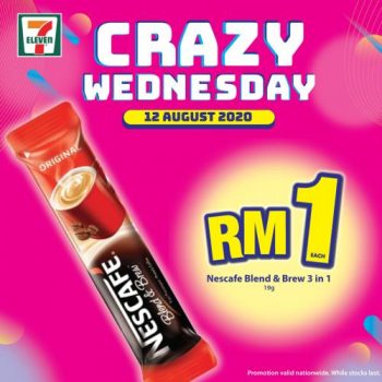 7-Eleven-Crazy-Wednesday-RM1-Deals-Promotion-2-1-350x350 - Johor Kedah Kelantan Kuala Lumpur Melaka Negeri Sembilan Pahang Penang Perak Perlis Promotions & Freebies Putrajaya Sabah Sarawak Selangor Supermarket & Hypermarket Terengganu 