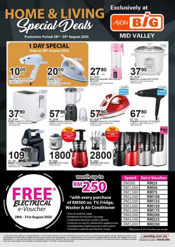 AEON-BiG-Home-Living-Essentials-Promotion-at-Mid-Valley-350x495 - Kuala Lumpur Promotions & Freebies Selangor Supermarket & Hypermarket 