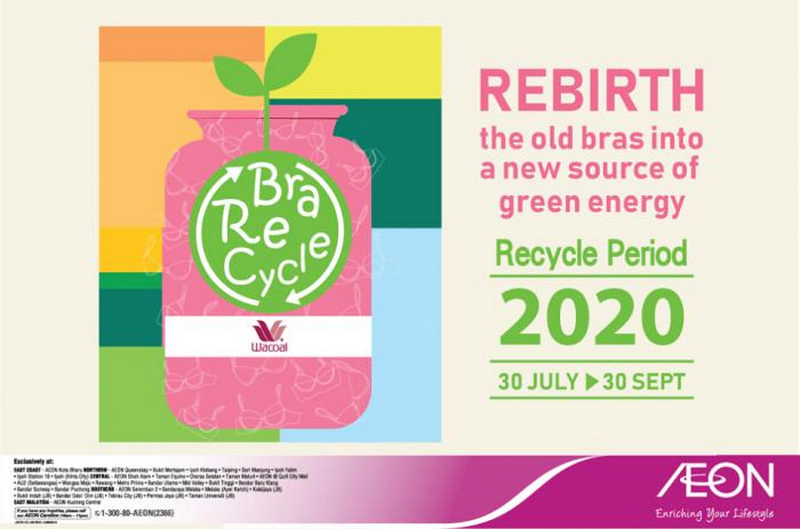 Now till 30 Sep 2020: AEON Wacoal Bra Recycle Promotion 