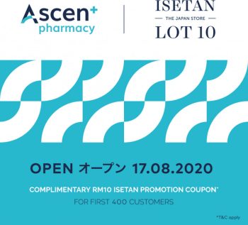 Ascen-Plus-Pharmacy-Opening-Promo-at-Isetan-The-Japan-Store-350x317 - Kuala Lumpur Promotions & Freebies Selangor 