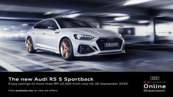 Audi-RS-5-Sportback-Promo-350x196 - Automotive Johor Kedah Kelantan Kuala Lumpur Melaka Negeri Sembilan Pahang Penang Perak Perlis Promotions & Freebies Putrajaya Sabah Sarawak Selangor Terengganu 