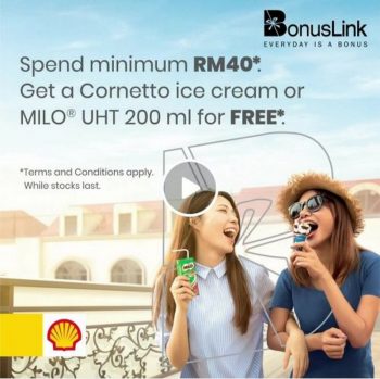 BonusLink-Free-Cornetto-or-MILO-UHT-at-Shell-stations-350x349 - Johor Kedah Kelantan Kuala Lumpur Melaka Negeri Sembilan Others Pahang Penang Perak Perlis Promotions & Freebies Putrajaya Sabah Sarawak Selangor Terengganu 