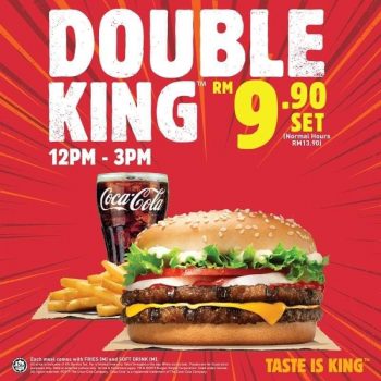 Burger-King-Double-King-Promo-350x350 - Beverages Burger Food , Restaurant & Pub Johor Kedah Kelantan Kuala Lumpur Melaka Negeri Sembilan Pahang Penang Perak Perlis Promotions & Freebies Putrajaya Sabah Sarawak Selangor Terengganu 