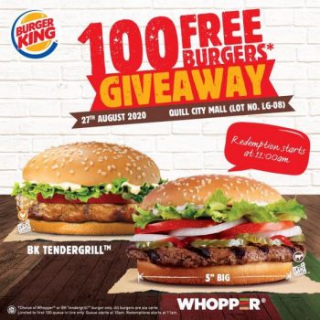 Burger-King-Opening-Promotion-at-Quill-City-Mall-350x350 - Beverages Burger Food , Restaurant & Pub Kuala Lumpur Promotions & Freebies Selangor 