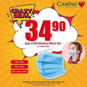 Caring-Pharmacy-Face-Mask-Crazy-Deals-1-350x350 6-16 Aug 2020: Caring Pharmacy Face Mask Crazy Deals