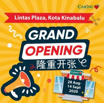 Caring-Pharmacy-Opening-Promotion-at-Lintas-Plaza-Kota-Kinabalu-350x349 - Beauty & Health Health Supplements Personal Care Promotions & Freebies Sabah 