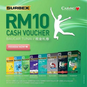 Caring-Pharmacy-Surbex-Free-Cash-Voucher-Promotion-350x350 - Beauty & Health Health Supplements Johor Kedah Kelantan Kuala Lumpur Melaka Negeri Sembilan Pahang Penang Perak Perlis Personal Care Promotions & Freebies Putrajaya Sabah Sarawak Selangor Terengganu 