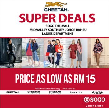 Cheetah-Super-Deals-Promo-at-Sogo-350x346 - Apparels Fashion Accessories Fashion Lifestyle & Department Store Johor Promotions & Freebies 