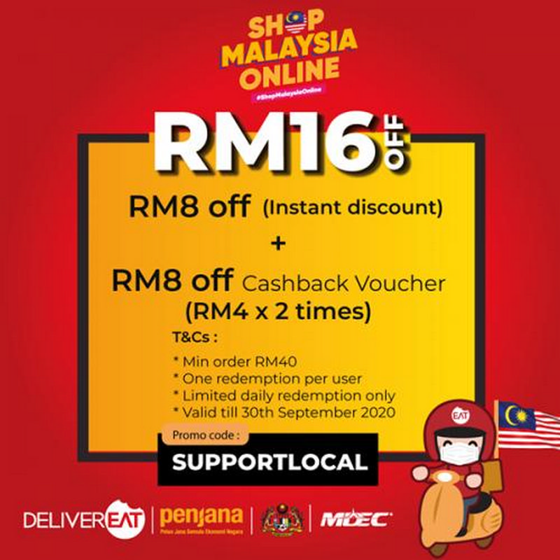 Now till 30 Sep 2020 DeliverEat Shop Malaysia Online Promotion
