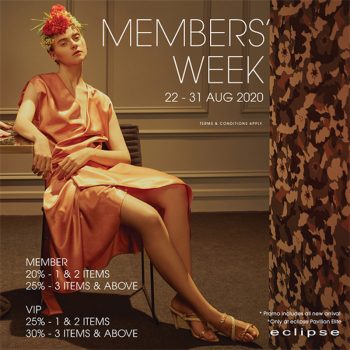 Eclipse-Members-Week-Promo-at-Pavilion-Elite-350x350 - Apparels Fashion Accessories Fashion Lifestyle & Department Store Kuala Lumpur Promotions & Freebies Selangor 