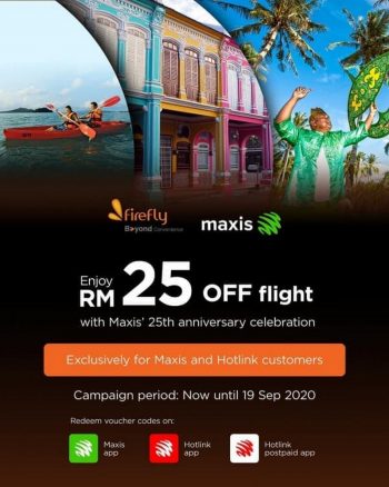 Firefly-Maxis-Anniversary-Promo-350x438 - Air Fare Johor Kedah Kelantan Kuala Lumpur Melaka Negeri Sembilan Online Store Pahang Penang Perak Perlis Promotions & Freebies Putrajaya Sabah Sarawak Selangor Sports,Leisure & Travel Terengganu Travel Packages 