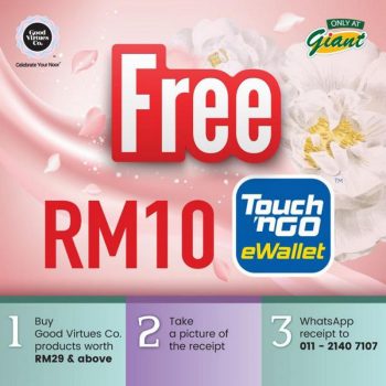 Giant-Good-Virtues-Co-Promotion-with-Touch-n-Go-350x350 - Johor Kedah Kelantan Kuala Lumpur Melaka Negeri Sembilan Pahang Penang Perak Perlis Promotions & Freebies Putrajaya Sabah Sarawak Selangor Supermarket & Hypermarket Terengganu 