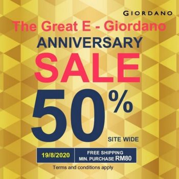 Giordano-Anniversary-Sale-350x350 - Apparels Fashion Accessories Fashion Lifestyle & Department Store Johor Kedah Kelantan Kuala Lumpur Malaysia Sales Melaka Negeri Sembilan Online Store Pahang Penang Perak Perlis Putrajaya Sabah Sarawak Selangor Terengganu 