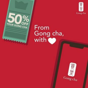 Gong-Cha-50-Voucher-Promo-350x350 - Beverages Food , Restaurant & Pub Johor Kedah Kelantan Kuala Lumpur Melaka Negeri Sembilan Pahang Penang Perak Perlis Promotions & Freebies Putrajaya Sabah Sarawak Selangor Terengganu 