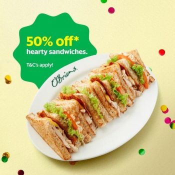 GrabFood-OBriens-Promo-350x350 - Beverages Food , Restaurant & Pub Johor Kedah Kelantan Kuala Lumpur Melaka Negeri Sembilan Online Store Pahang Penang Perak Perlis Promotions & Freebies Putrajaya Sabah Sarawak Selangor Terengganu 