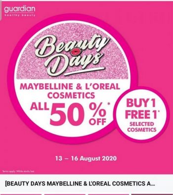 Guardian-Maybelline-and-Loreal-Cosmetic-Promo-at-Gurney-Paragon-350x394 - Beauty & Health Cosmetics Penang Promotions & Freebies 