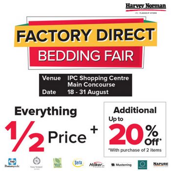 Harvey-Norman-Factory-Direct-Bedding-Fair-at-IPC-Shopping-Centre-350x350 - Electronics & Computers Events & Fairs Furniture Home & Garden & Tools Home Appliances Home Decor Selangor 