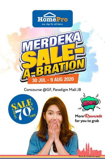 HomePro-Merdeka-Sale-a-bration-Event-at-Paradigm-Mall-Johor-350x527 - Events & Fairs Furniture Home & Garden & Tools Home Decor Johor 