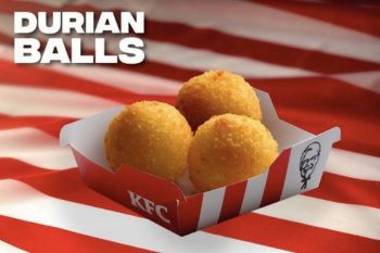 KFC-Durian-Balls-Along-With-Cheezy-Cheezy-Combo-350x233 - Beverages Food , Restaurant & Pub Johor Kedah Kelantan Kuala Lumpur Melaka Negeri Sembilan Pahang Penang Perak Perlis Promotions & Freebies Putrajaya Sabah Sarawak Selangor Terengganu 