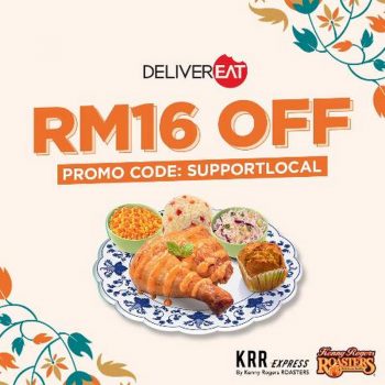 Kenny-Rogers-Roasters-RM16-off-Promo-Code-Promotion-on-DeliverEat-350x350 - Beverages Food , Restaurant & Pub Johor Kedah Kelantan Kuala Lumpur Melaka Negeri Sembilan Pahang Penang Perak Perlis Promotions & Freebies Putrajaya Sabah Sarawak Selangor Terengganu 