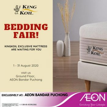 Kingkoil-Bedding-Fair-Sale-at-AEON-Bandar-Puchong-350x350 - Beddings Home & Garden & Tools Malaysia Sales Selangor 