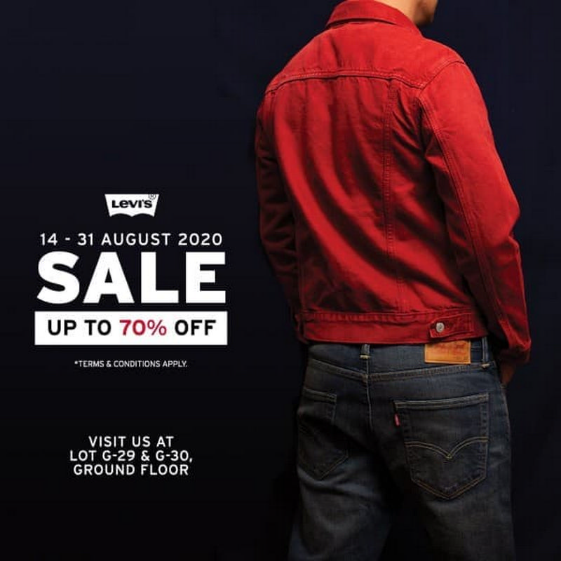 14-31 Aug 2020: Levi's 70% off Sale at 