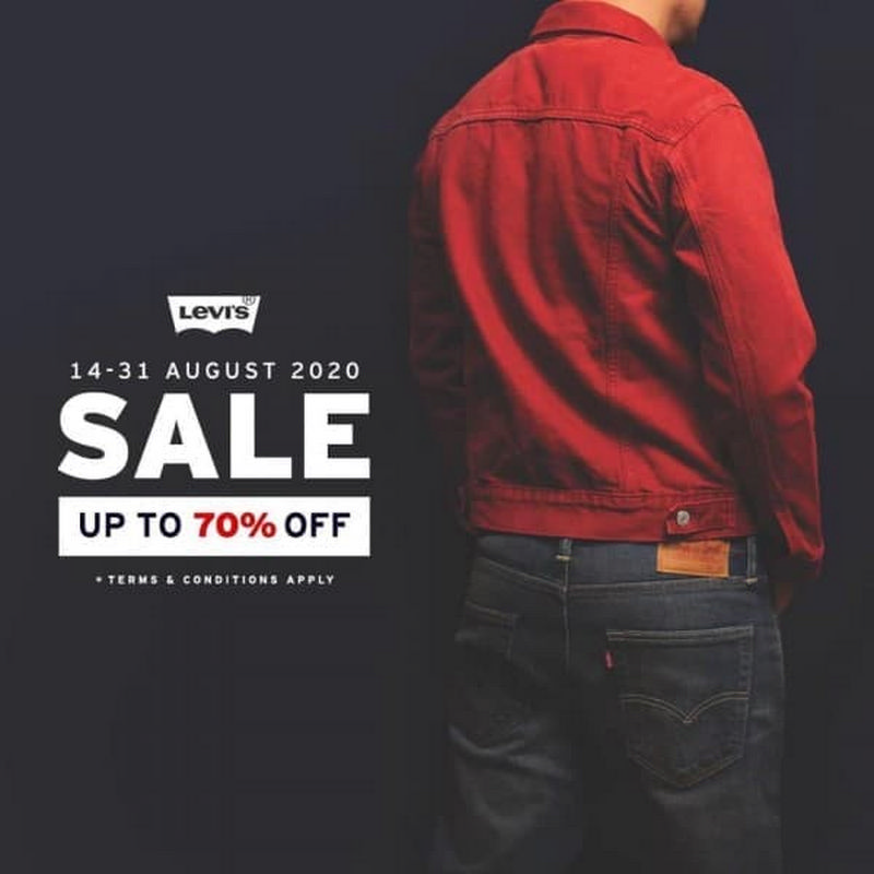 14-31 Aug 2020: Levi's 70% off Sale at 
