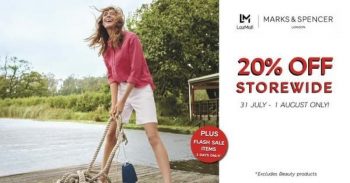 Marks-Spencer-20-Off-Storewide-Promo-350x183 - Apparels Fashion Lifestyle & Department Store Johor Kedah Kelantan Kuala Lumpur Melaka Negeri Sembilan Pahang Penang Perak Perlis Promotions & Freebies Putrajaya Sabah Sarawak Selangor Terengganu 