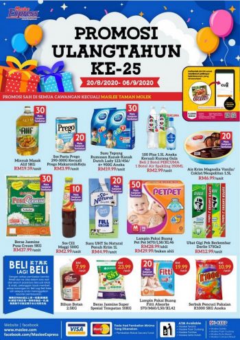 Maslee-25th-Anniversary-Promotion-350x495 - Johor Promotions & Freebies Supermarket & Hypermarket 