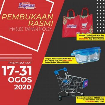 Maslee-Opening-Promotion-at-Taman-Molek-350x350 - Johor Promotions & Freebies Supermarket & Hypermarket 