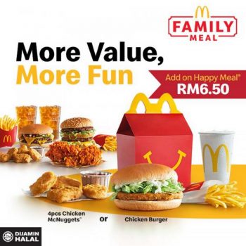McDonalds-Family-Meal-Add-On-Happy-Meal-Promo-350x350 - Beverages Food , Restaurant & Pub Johor Kedah Kelantan Kuala Lumpur Melaka Negeri Sembilan Pahang Penang Perak Perlis Promotions & Freebies Putrajaya Sabah Sarawak Selangor Terengganu 