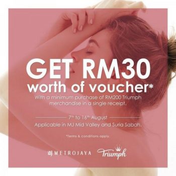 Metrojaya-Triumph-Free-Voucher-Promotion-350x350 - Fashion Lifestyle & Department Store Kuala Lumpur Lingerie Promotions & Freebies Sabah Selangor Supermarket & Hypermarket 