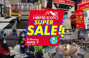 Modern-Living-Home-Expo-Super-Sale-at-Mines-2-350x231 - Beddings Furniture Home & Garden & Tools Home Decor Malaysia Sales Mattress Selangor 