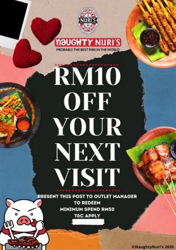 Naughty-Nuris-Atria-RM10-Off-Promo-350x495 - Beverages Food , Restaurant & Pub Promotions & Freebies Selangor 